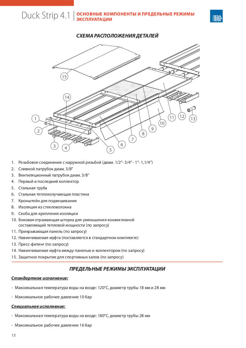 Переведенная и сверстанная страница каталога