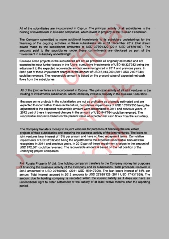 Англоязычный финансовый отчет