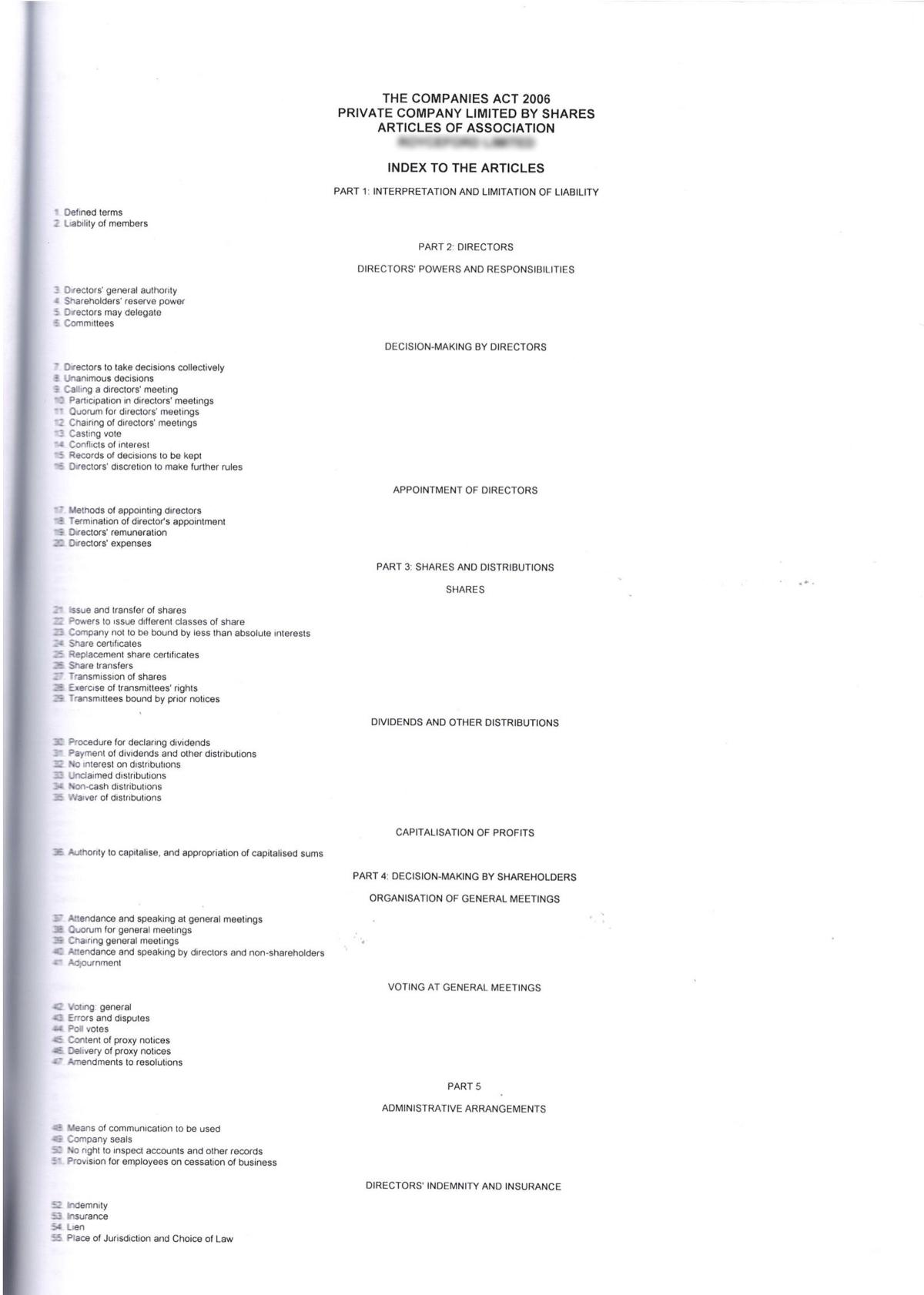 Устав на английском оригинал