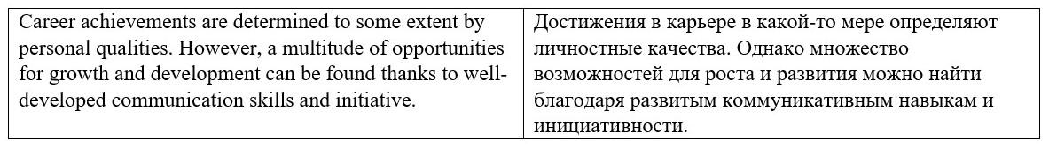Пример для блока естественность